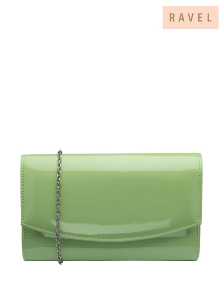 Ravel Green Clutch Bag with Chain (F66353) | € 70
