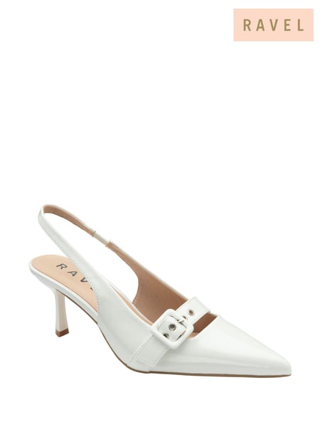 Ravel White Patent Court Shoes (F66394) | € 101