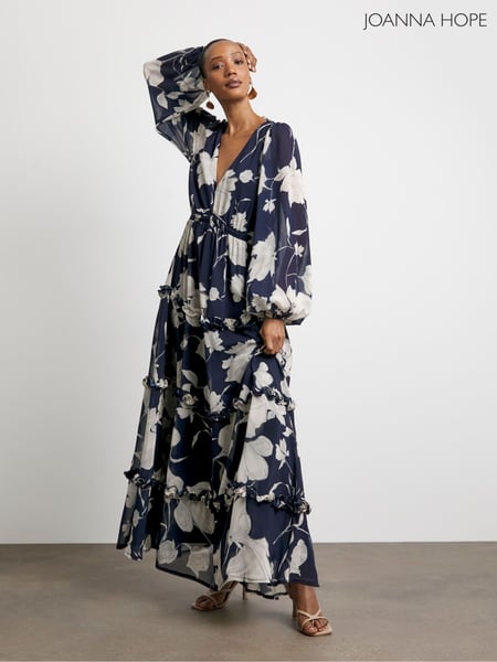 Joanna Hope Blue Romantic Ruffle Dress (F67440) | € 164