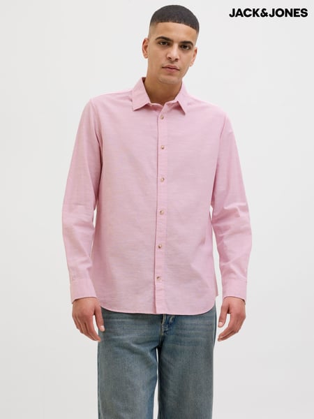 JACK & JONES Pink Long Sleeve Summer Shirt (F67782) | € 55
