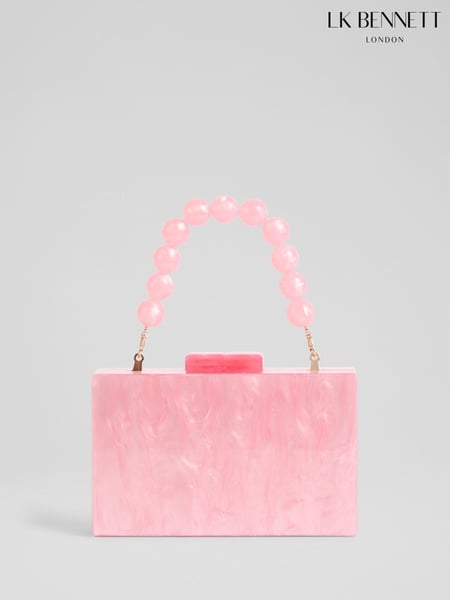 LK Bennett Pink Acrylic Resin Box Clutch Bag (F68248) | € 217