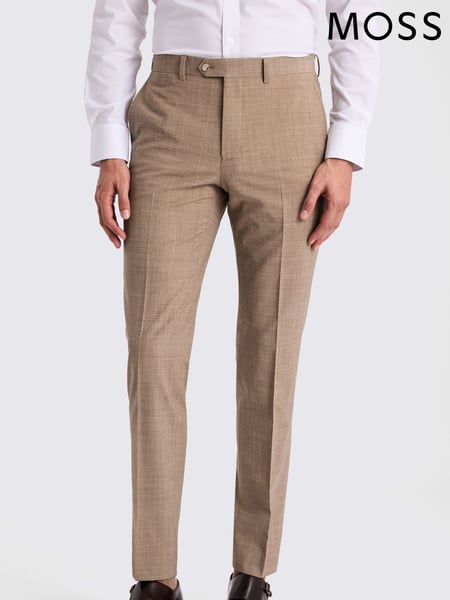 MOSS Natural Tailored Fit Performance Trousers (F68955) | € 156
