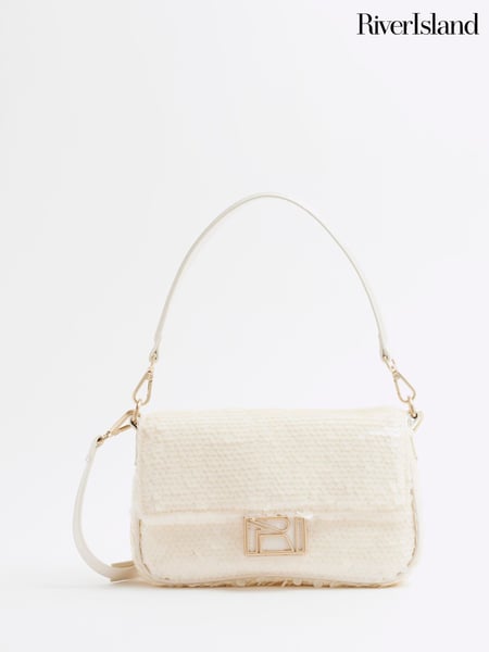 River Island White Sequin Shoulder Bag (F69393) | € 50
