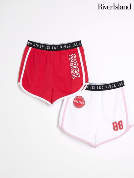 River Island Red Girls Runner Shorts 2 Pack (F69885) | € 25