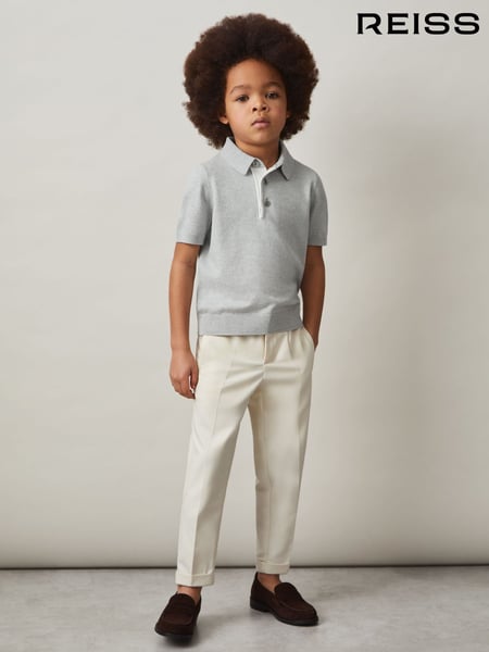 Reiss Washed Sage Finch Contrast Placket Polo Shirt With Cotton (F69990) | € 44