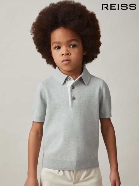 Reiss Washed Sage Finch Contrast Placket Polo Shirt With Cotton (F70003) | € 50