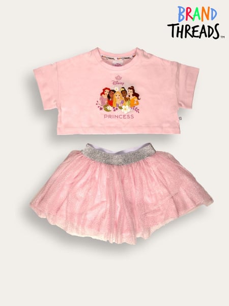 Brand Threads Pink Disney Princess Top and Tutu Set (F70866) | € 31