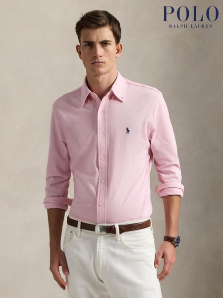 Polo Ralph Lauren Pink Featherweight Mesh Shirt (F71329) | € 201
