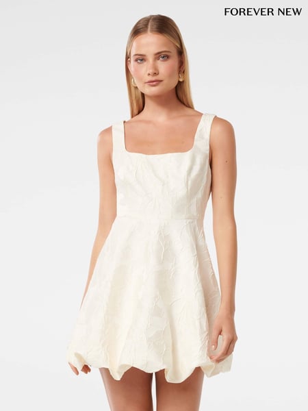 Forever New White Brenda Bubble Mini Dress (F71592) | € 172
