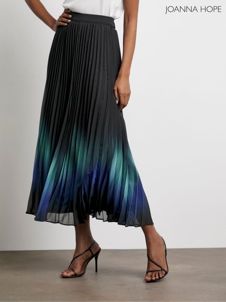 Joanna Hope Blue Pleated Ombre Skirt (F73990) | € 101