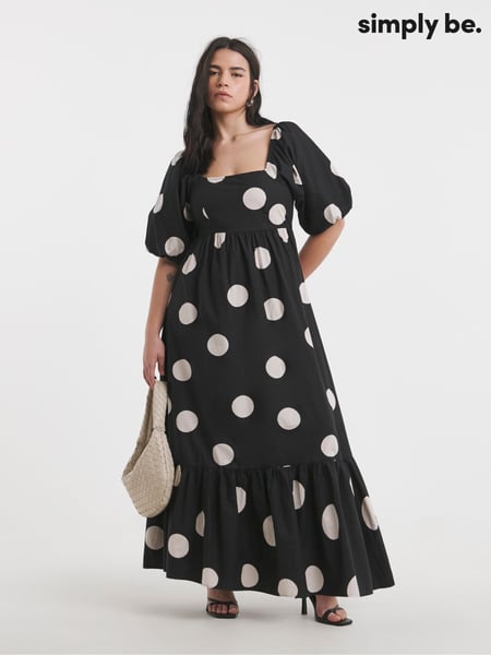Simply Be Black 100% Cotton Poplin Maxi Dress (F74093) | € 109