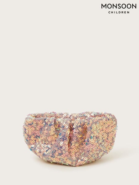 Monsoon Pink Sequin Embellished Ruched Bag (F75295) | € 23