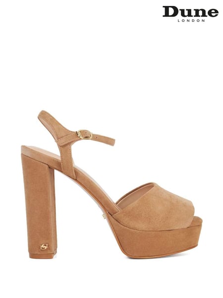 Dune London Brown Mayci Ultra Platform Sandals (F75480) | € 186