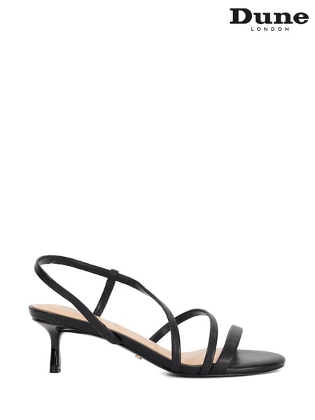 Dune London Black Movement Asymmetric Kitten Heels (F76009) | € 123
