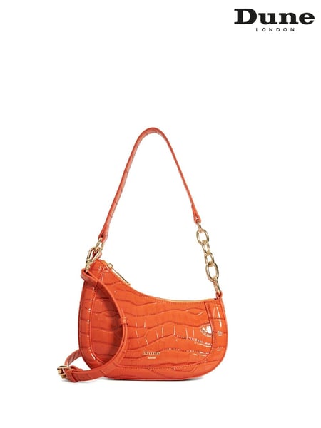 Dune London Orange Dark Dinkydeliberate Mini Woven Slouch Crossbody Bag (F76209) | € 139