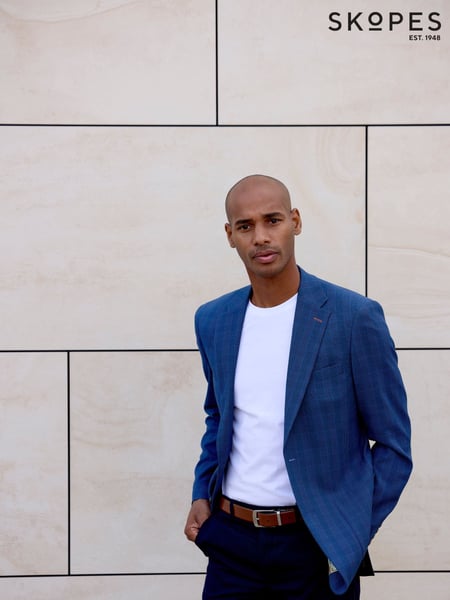 Skopes Blue Tailored Fit Orville Self Check Jacket (F78376) | € 201