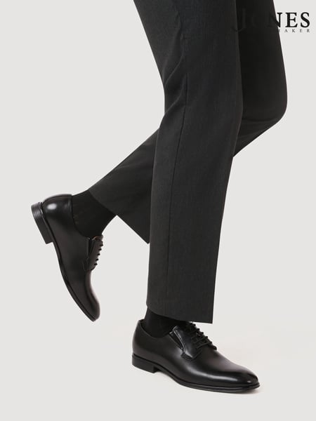 Jones Bootmaker Manson Leather Oxfords Black Shoes (F78386) | € 203