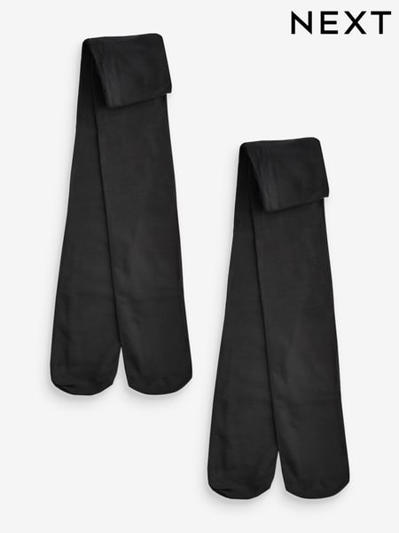Black Longer Length 80 Denier School Tights 2 Pack (F79261) | € 11 - € 15