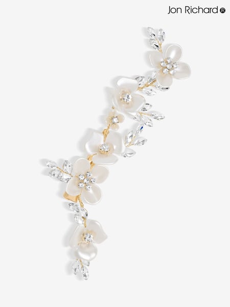 Jon Richard Gold Floral Crystal Hair Slide (F84077) | € 47
