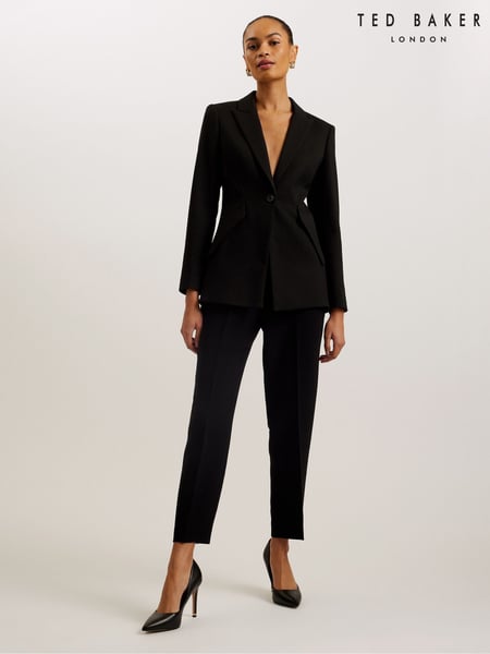 Ted Baker Black Manabtl Tapered Tailored Trousers (F84879) | € 217