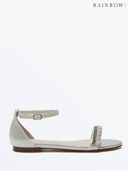 Rainbow Club Cream Amyla Flat Sandals (F84935) | € 154