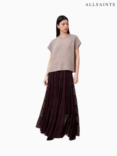 AllSaints Brown Eva Maxi Skirt (F87685) | € 279