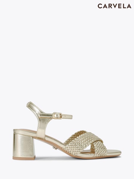 Carvela Comfort Krypton Weave Block Sandals (F88216) | € 217