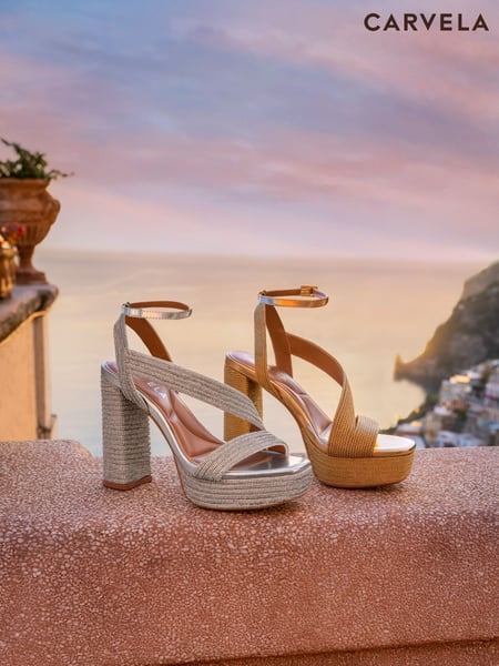 Carvela Gold Gala Platform Sandals (F88355) | € 217