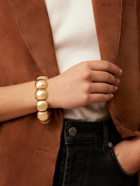 Mint Velvet Gold Tone Statement Bracelet (F88710) | € 61