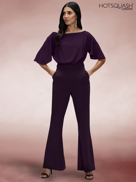 Hot Squash Purple Drop Shoulder Jumpsuit (F89450) | € 201