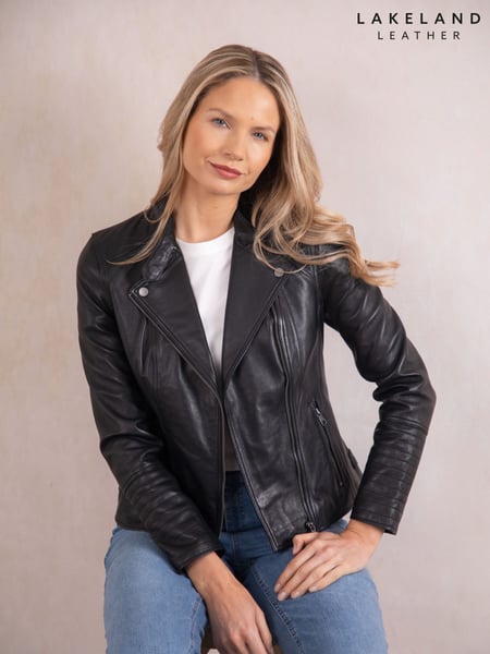 Lakeland Leather Black Tarn Biker Jacket (F89511) | € 435