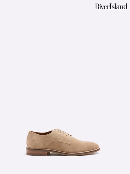 River Island Natural Suede Derby Shoes (F89965) | € 101