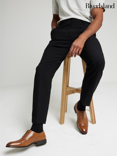 River Island Brown Wide Fit Brogues Shoes (F89977) | € 70