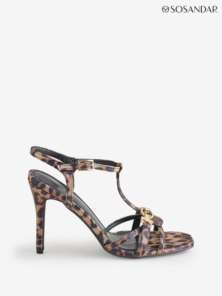 Sosandar Natural Strappy Square Toe Sandals (F93932) | € 92