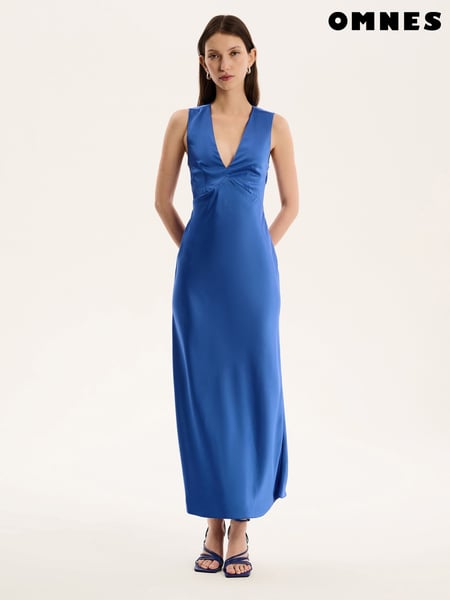 Omnes Cobalt Nova Maxi Tie Back Dress (F95424) | € 148