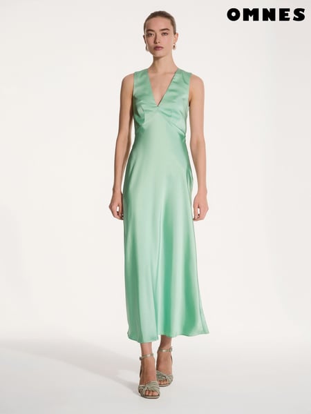 Omnes Sage Nova Maxi Tie Back Dress (F95474) | € 148