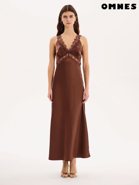 Omnes Brown Aurelia Lace Dress (F95534) | € 139