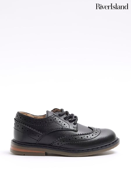 River Island Black Boys Brogue Shoes (F96471) | € 37