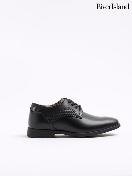 River Island Black Boys Faux Leather Shoes (F96523) | € 37