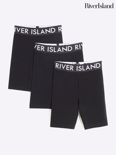 River Island Black Girls Cycle Shorts 3 Pack (F96537) | € 37