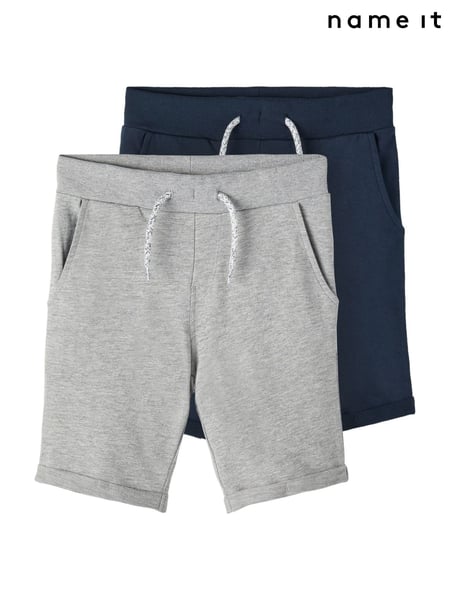 Name It Grey 2 Pack Cotton Jogger Shorts (F97983) | € 36