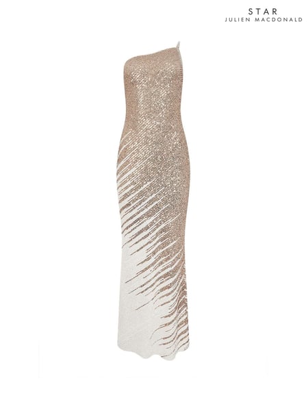 Star by Julien MacDonald Natural Maxi Sequin Dress (F98317) | € 164