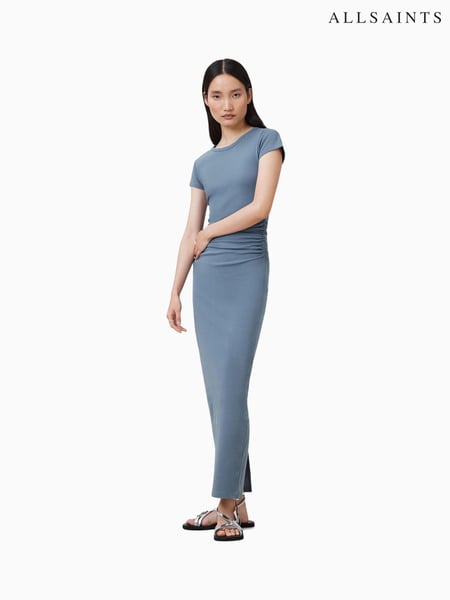 AllSaints Blue Katarina Short Sleeve Dress (G00749) | € 186