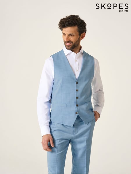 Skopes Blue Tailored Fit Lucien Suit Waistcoat (G01707) | € 86