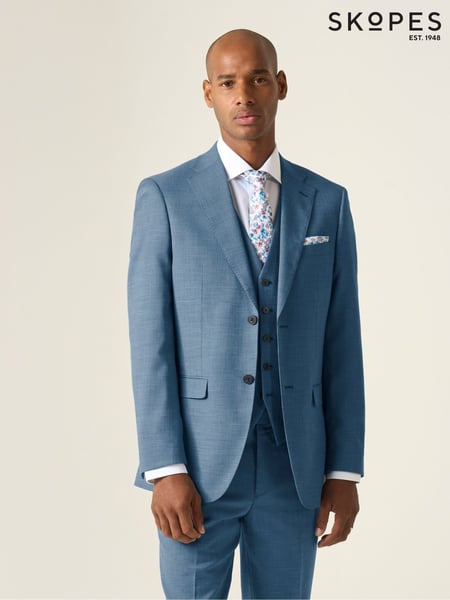 Skopes Light Blue Tailored Fit Lucien Suit Jacket (G01713) | € 179