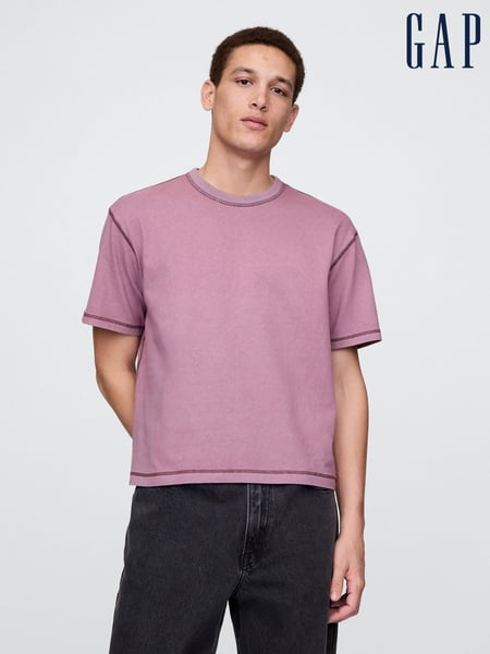 Gap Purple Heavyweight Boxy T-Shirt (H13990) | € 39