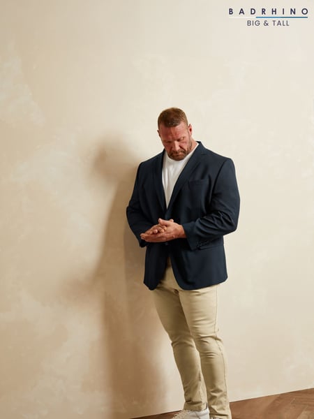 BadRhino Big & Tall Blue Plain Suit Jacket (H15605) | € 125