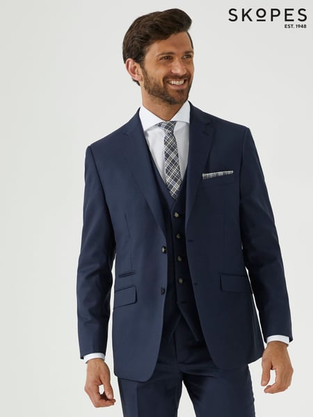 Skopes Blue Tailored Fit Wool Blend Joss Suit Jacket (H15669) | € 203