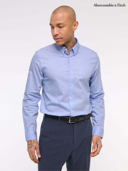 Abercrombie & Fitch Long Sleeve Blue Shirt (H18744) | € 81