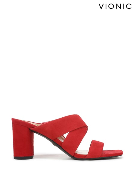 Vionic Wide Fit Merlot Heeled Sandals (H19059) | € 218